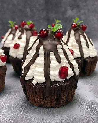 Csokis cupcake, kávés csokis muffin